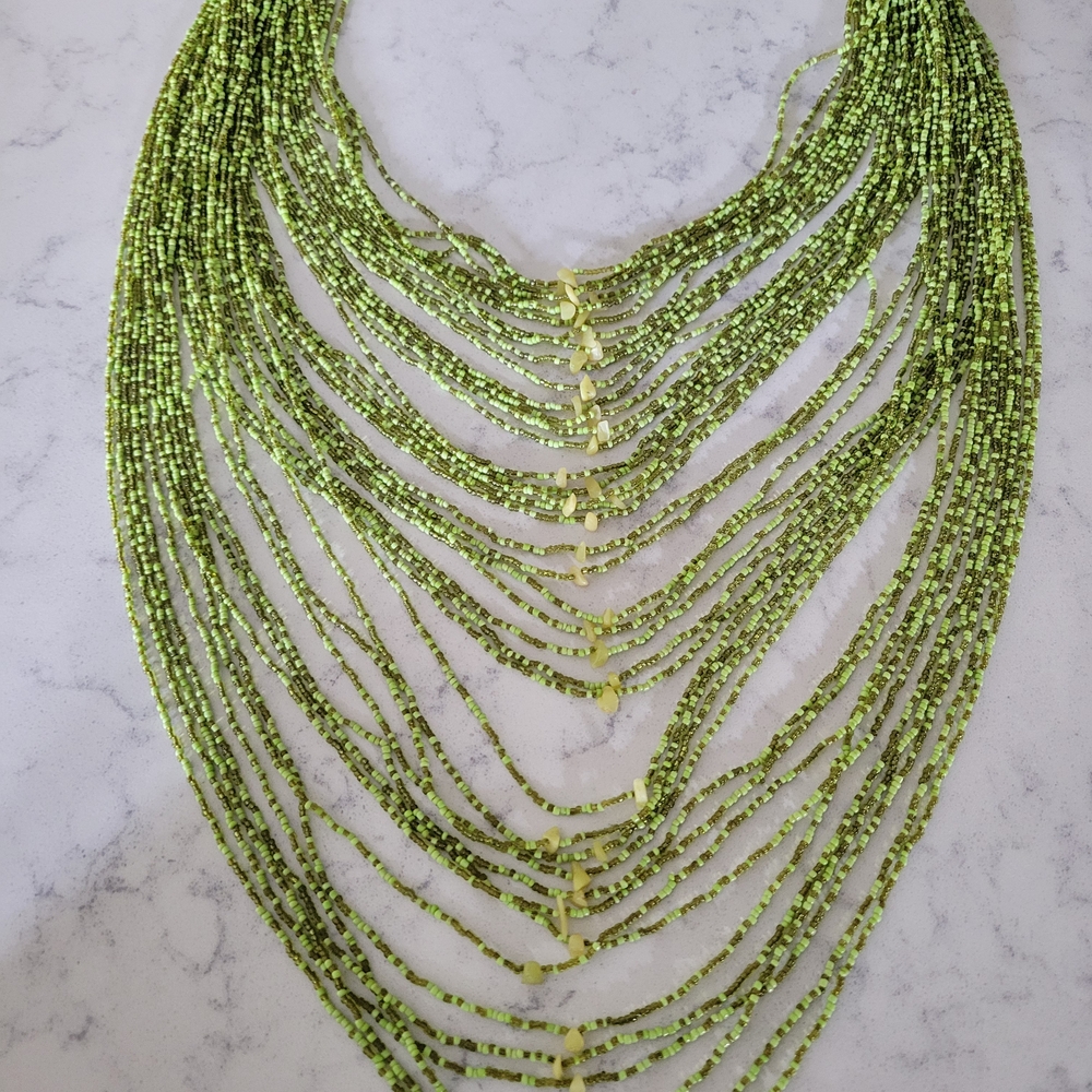 Green Beaded Necklace